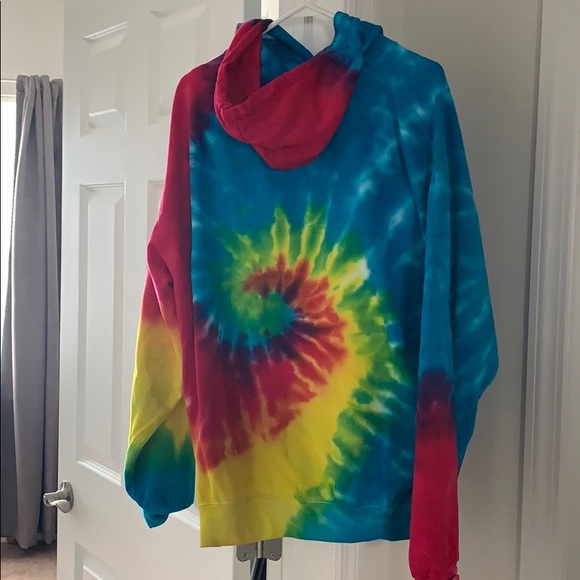 SOLD‼️ 🌈 Vibrant bright rainbow Tie dye sweatshirt 🌈 - Picture 2 of 2